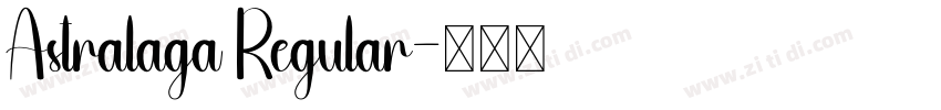 Astralaga Regular字体转换